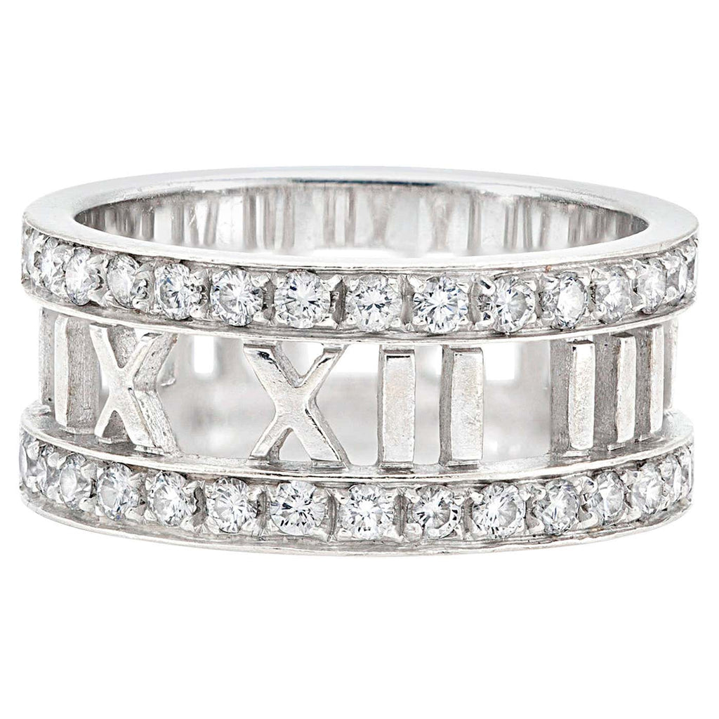 Atlas Roman Numeral Band Ring