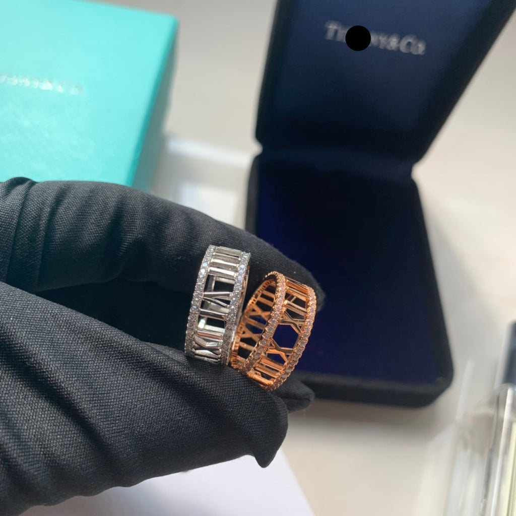 Atlas Roman Numeral Band Ring