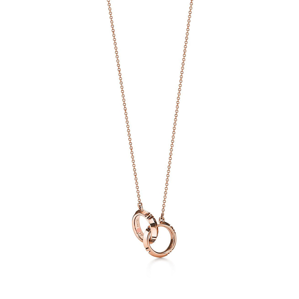 Atlas X Interlocking Circle Pendant Necklace