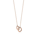 Atlas X Interlocking Circle Pendant Necklace