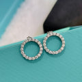 Circle Pavé Earrings