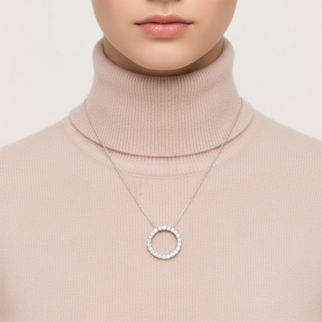 Circle Pendant Necklace