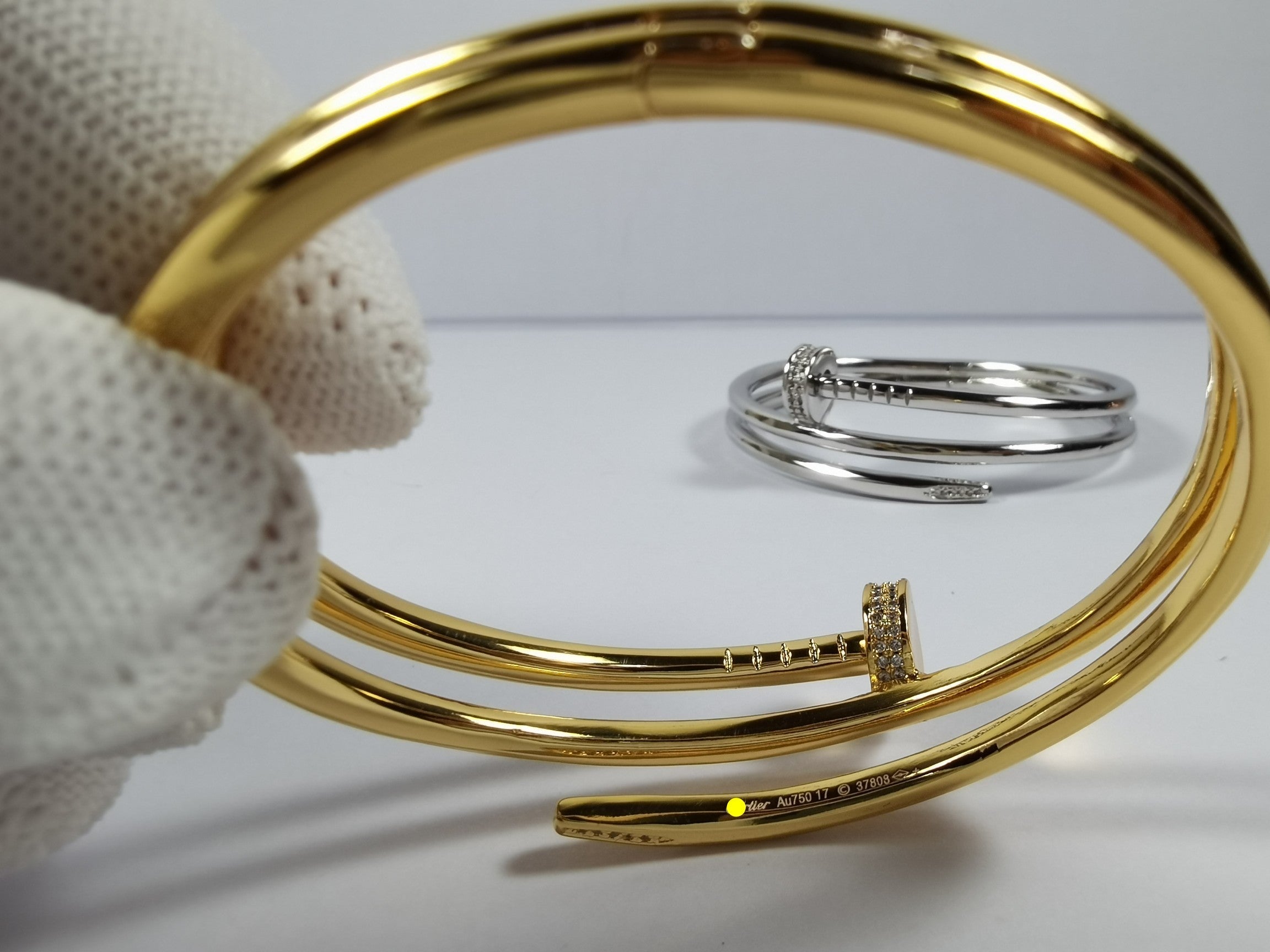 Clou Double Band Pavé Bracelet