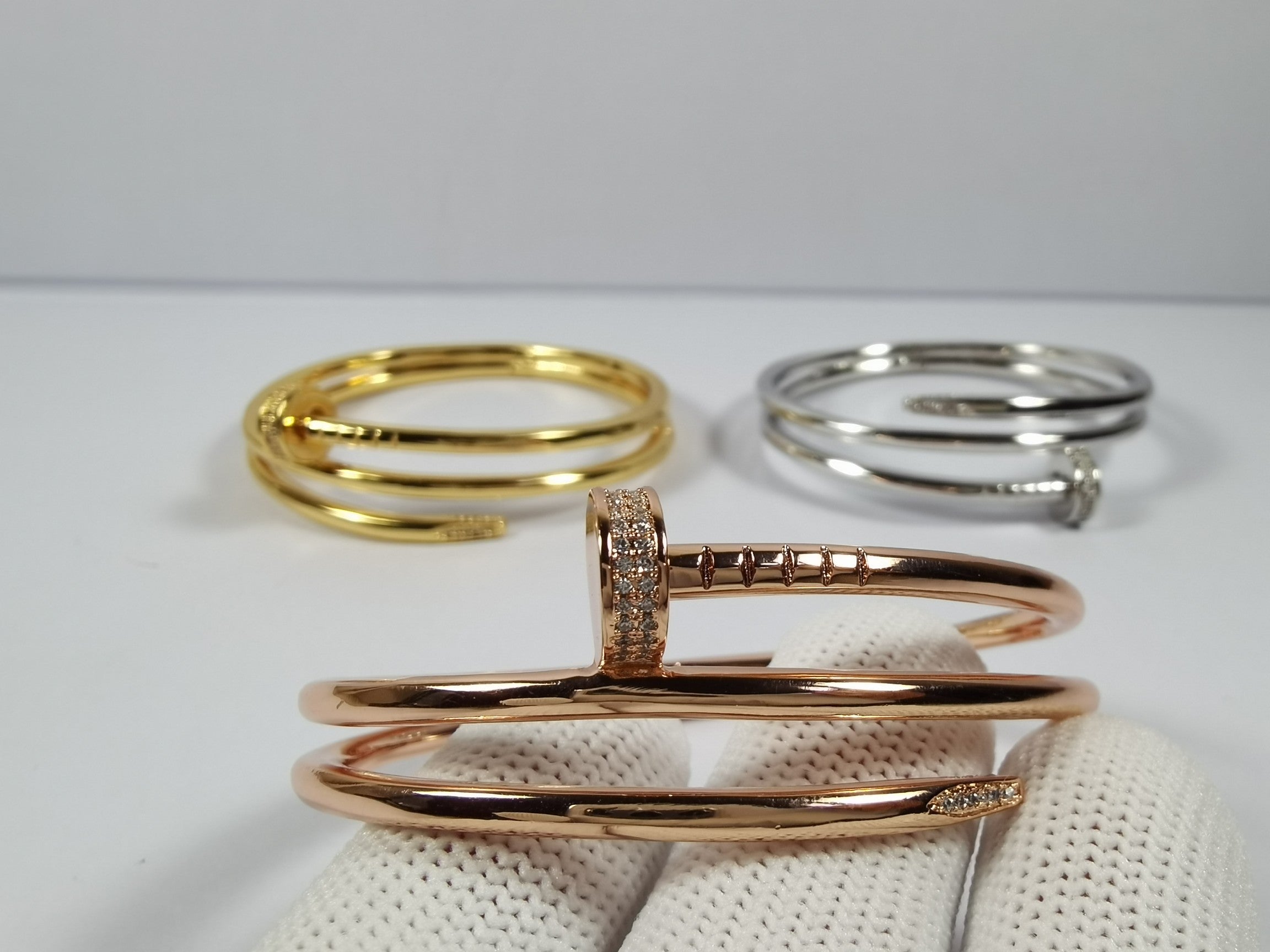 Clou Double Band Pavé Bracelet
